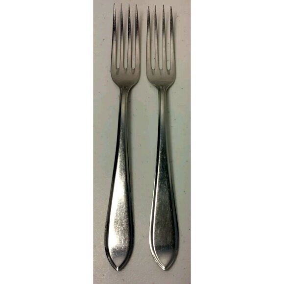 Inoxa Vlekvrij Massief Other - Inoxa Flatware Vlekvrij Massief Fish Fork Pair 2 Holland Stainless Skinny 7.25"